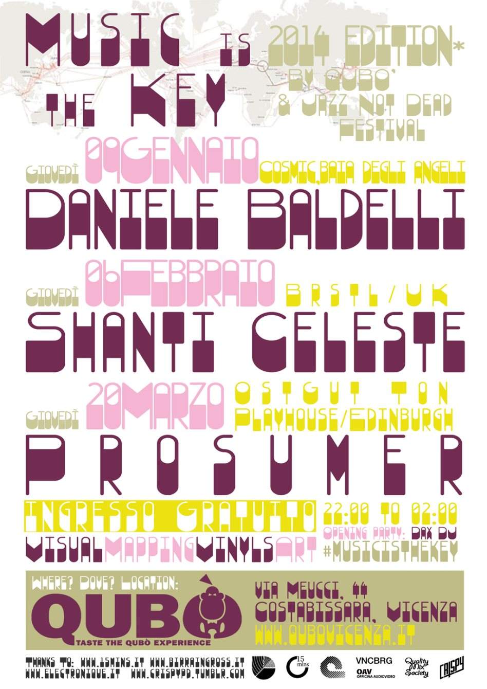 Music Is The Key: Daniele Baldelli - Página frontal