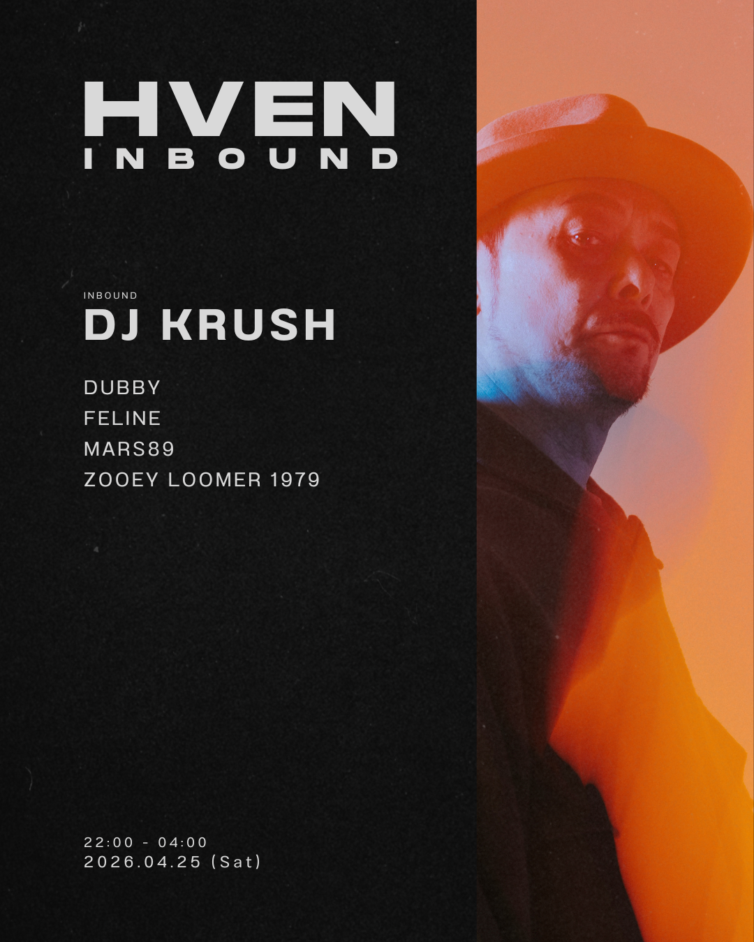 HVEN INBOUND: DJ Krush at HVEN, Tokyo