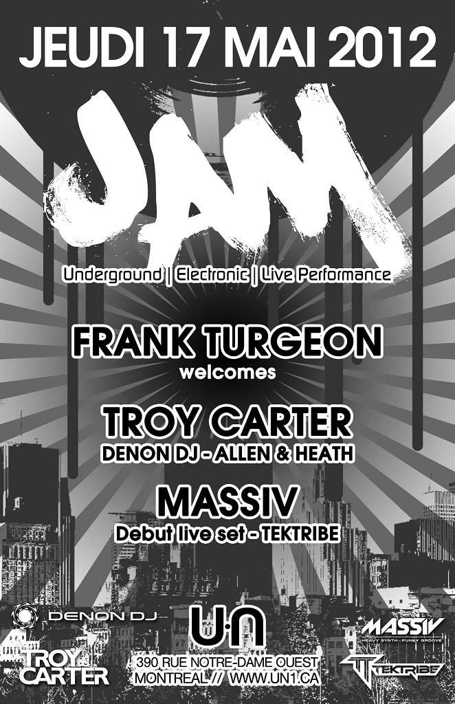 JAM with Massiv (Debut Live Set) - Troy Carter - Página frontal