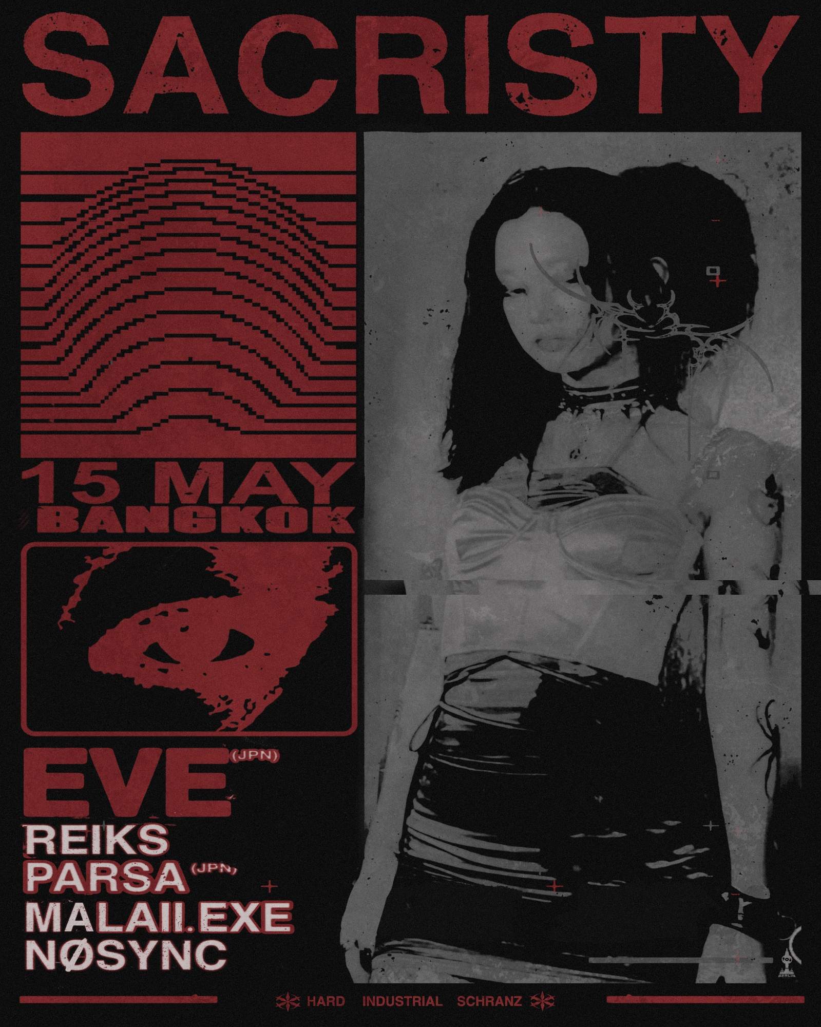 SACRISTY Bangkok: EVE & PARSA (Japan Debut) — Unique Hard Techno Event ...