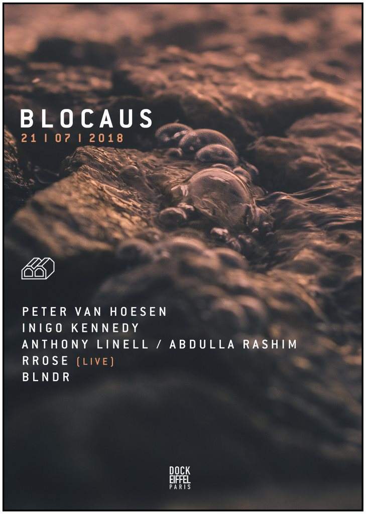 BLOCAUS with Peter Van Hoesen, Inigo Kennedy, Anthony Linell, Rrose (Live) and BLNDR - Página frontal