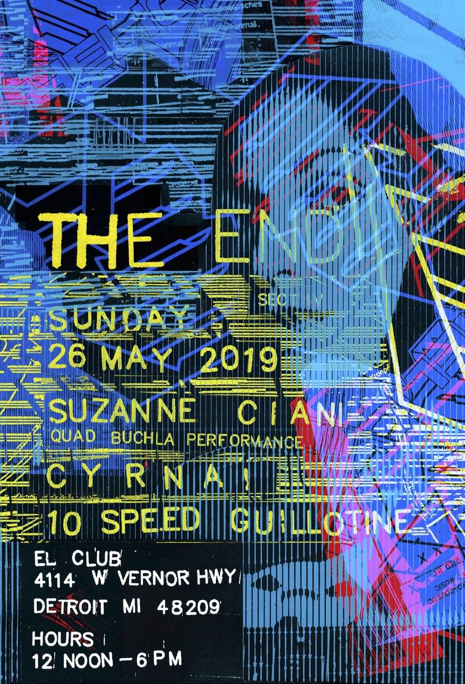 The END Sect IV: Suzanne Ciani, CYRNAI, Traxx - フライヤー表