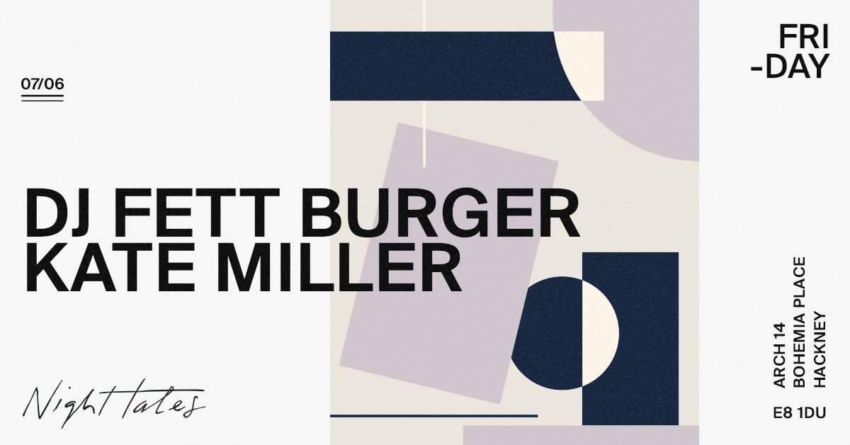 Night Tales: DJ Fett Burger & Kate Miller - Página frontal