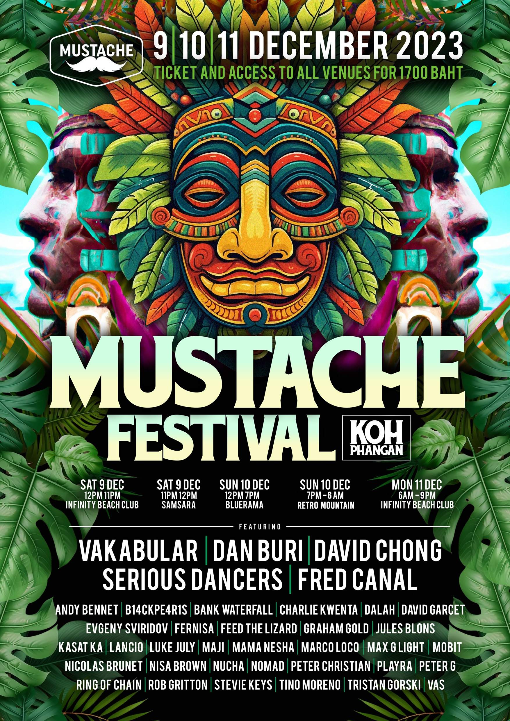 Mustache Festival - フライヤー表