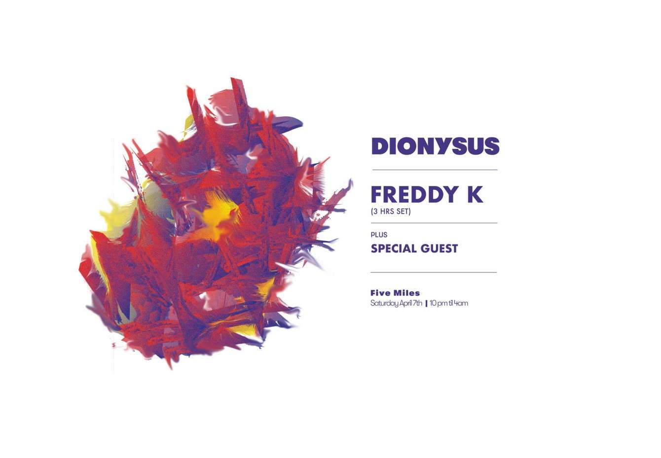 Dionysus presents Freddy K - Página frontal