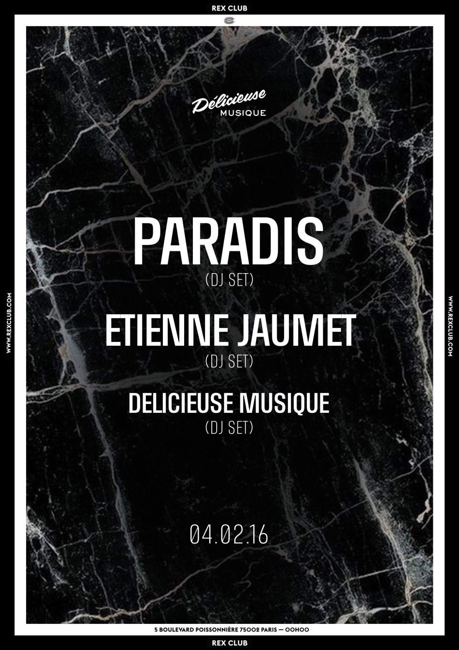 Delicieuse Musique: Paradis, Etienne Jaumet, Delicieuse Djs - Página frontal