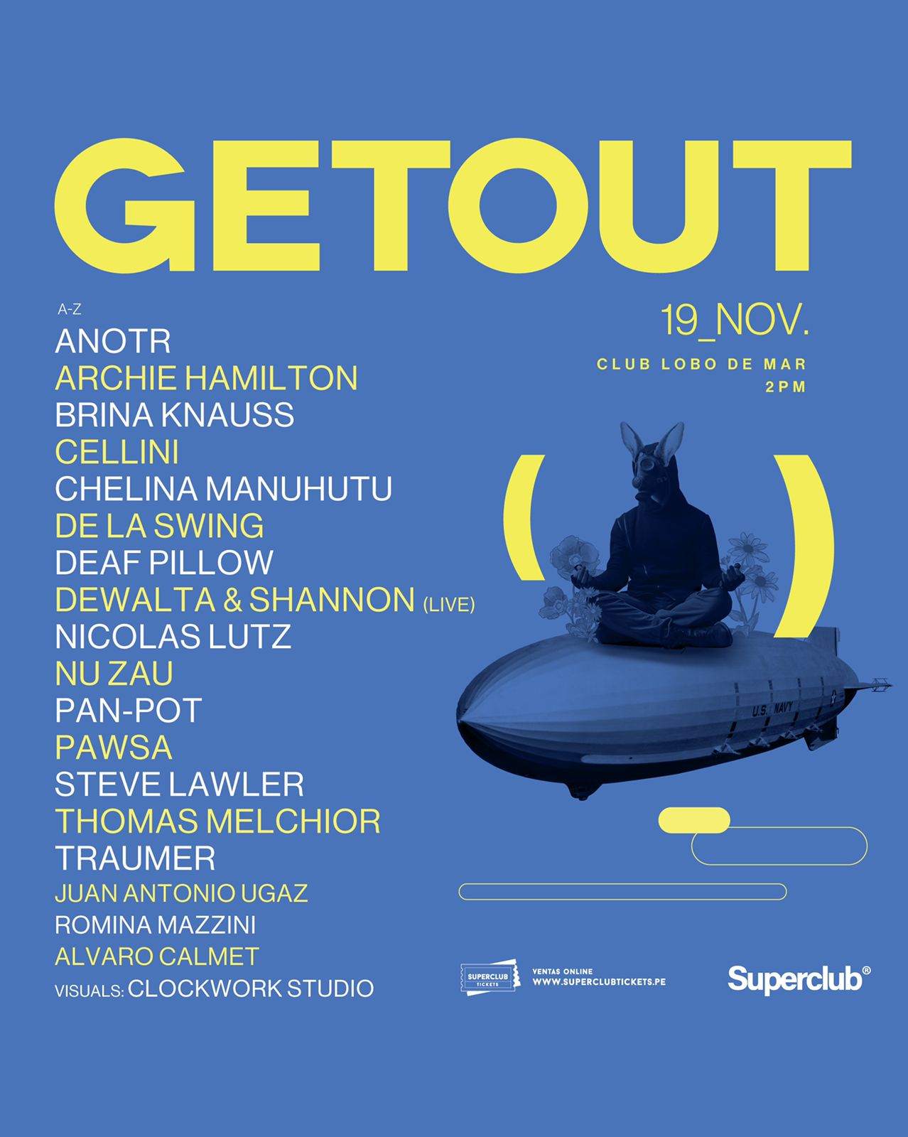 Get Out Festival 2022 - フライヤー表
