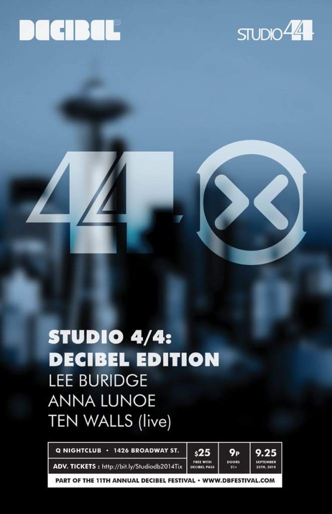 Decibel Festival 2014: Studio 4/4 Decibel Edition - Página frontal