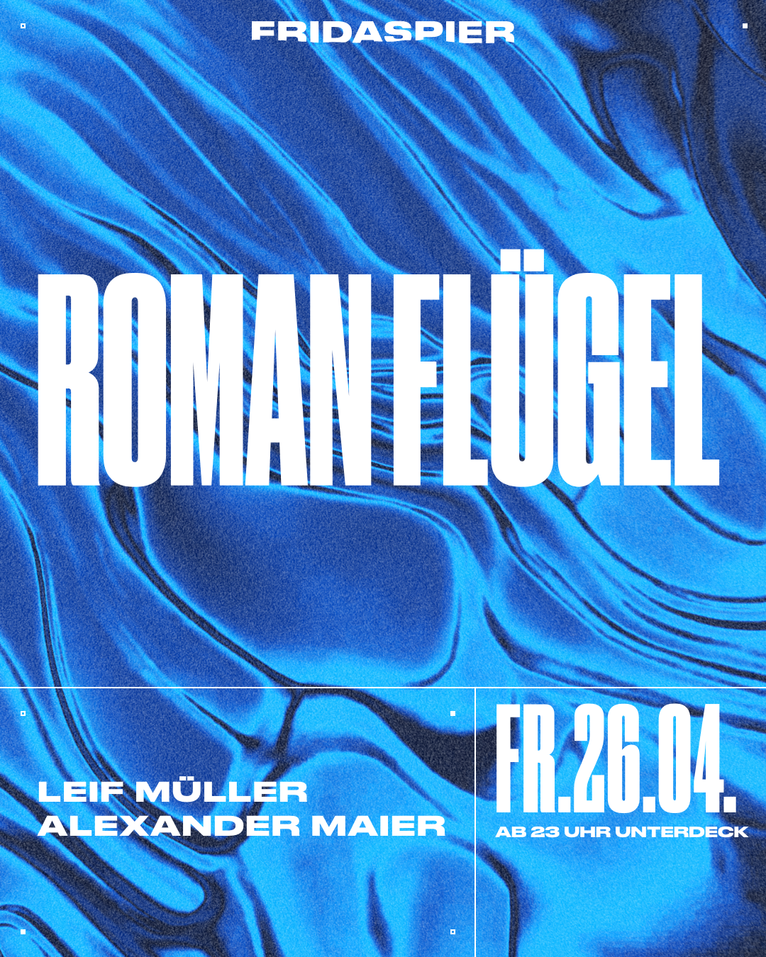 Roman Flügel - Leif Müller - Alexander Maier - フライヤー表