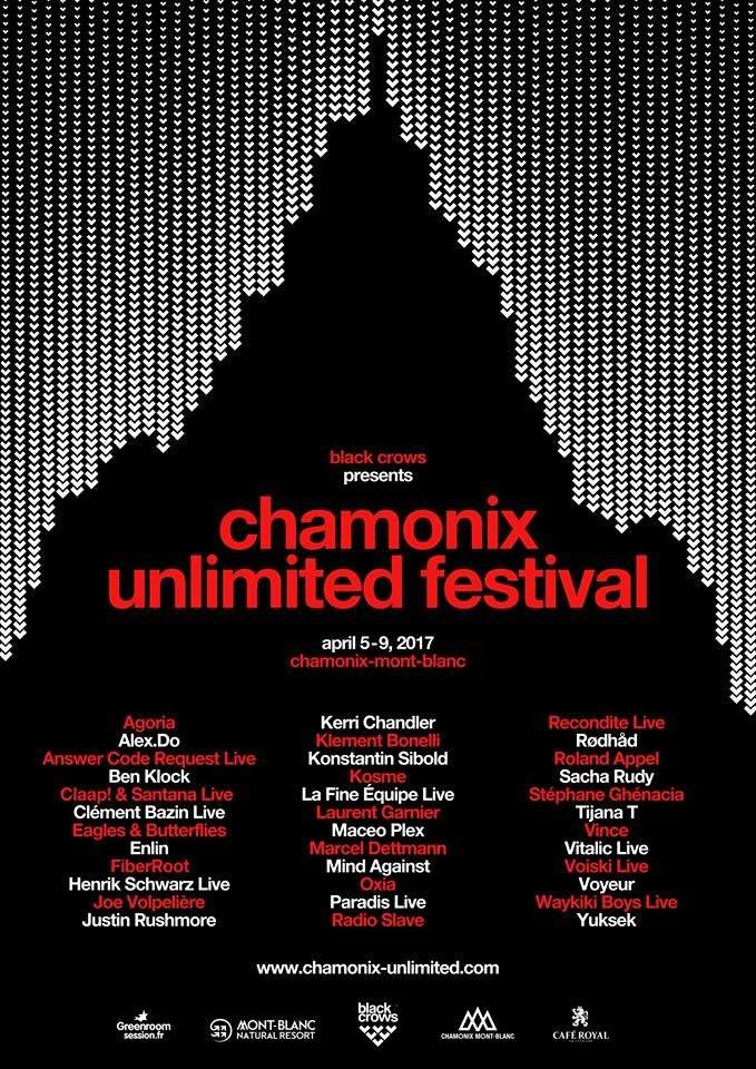 Chamonix Unlimited Festival 2017 - フライヤー表