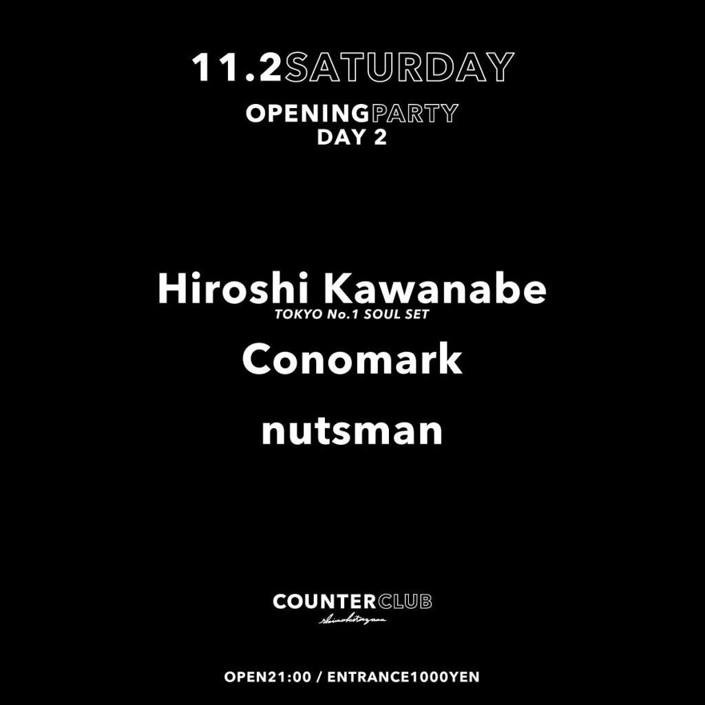 Counter Club Opening Party Day 2 - フライヤー表