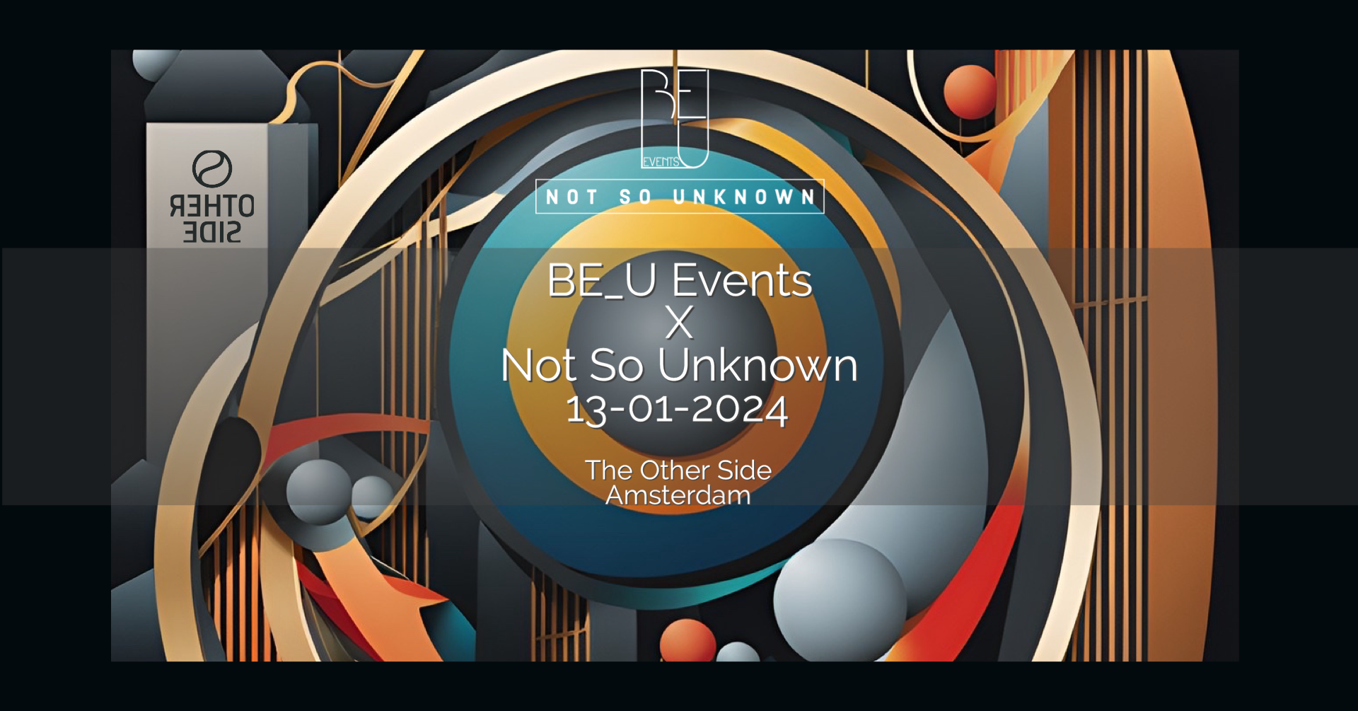 BE_U EVENTS X Not So Unknown - フライヤー表