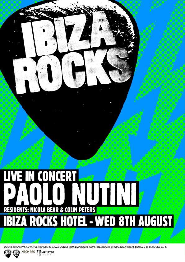 Ibiza Rocks with Paolo Nutini / Alex Clare - フライヤー表