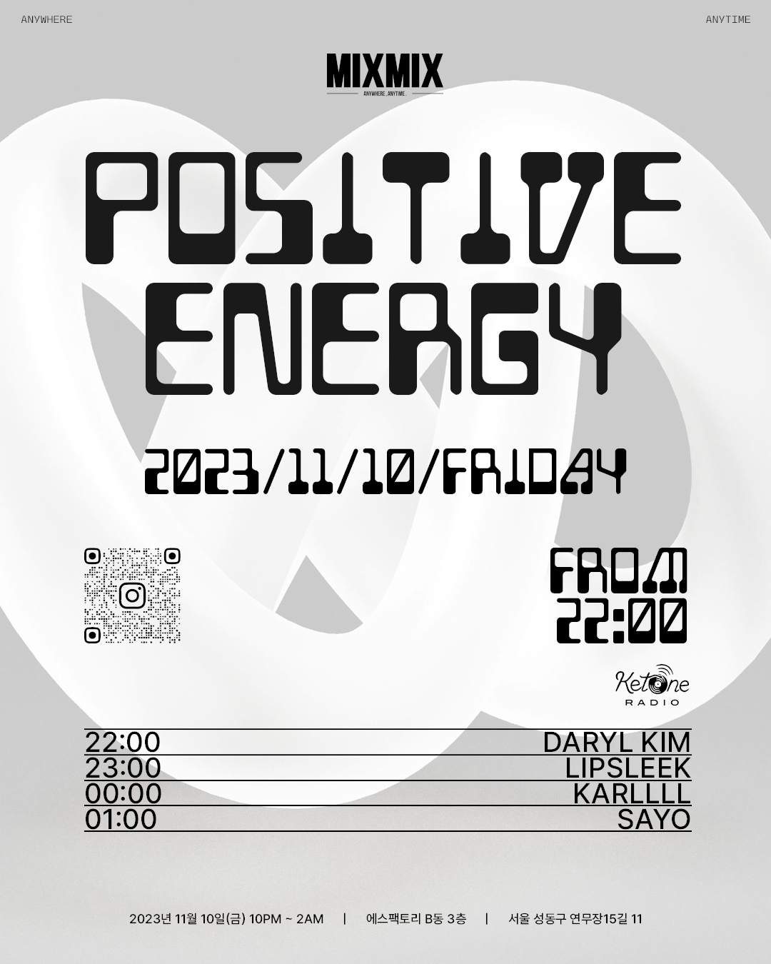 SAYO and Friends presents Positive Energy at MixmixTV - Página frontal