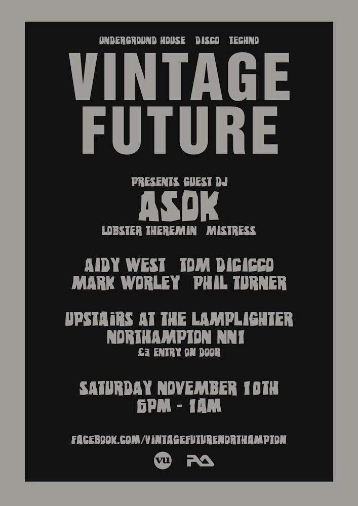 Vintage Future presents ASOK - フライヤー表