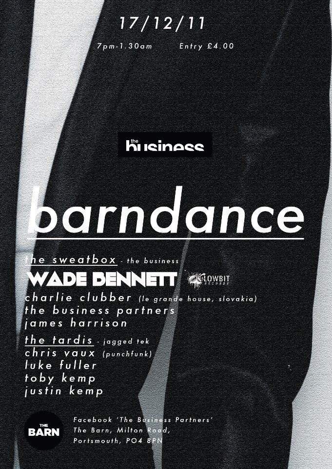 Barndance - フライヤー表