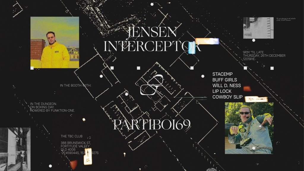 Jensen Interceptor x Partiboi69 - Boxing Day - フライヤー表