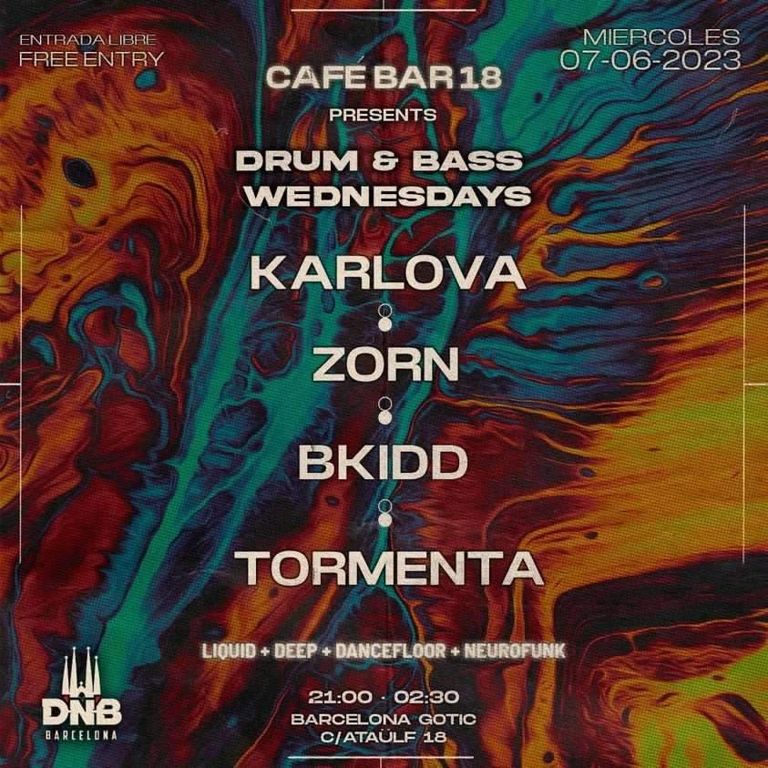 18 DRUM & BASS WEDNESDAYS at 18, Barcelona