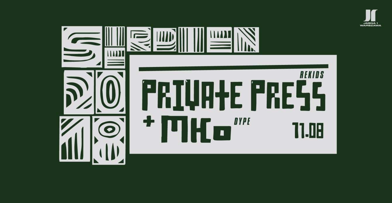 Jasna 1 - Private Press & MKO All Night Long - フライヤー表