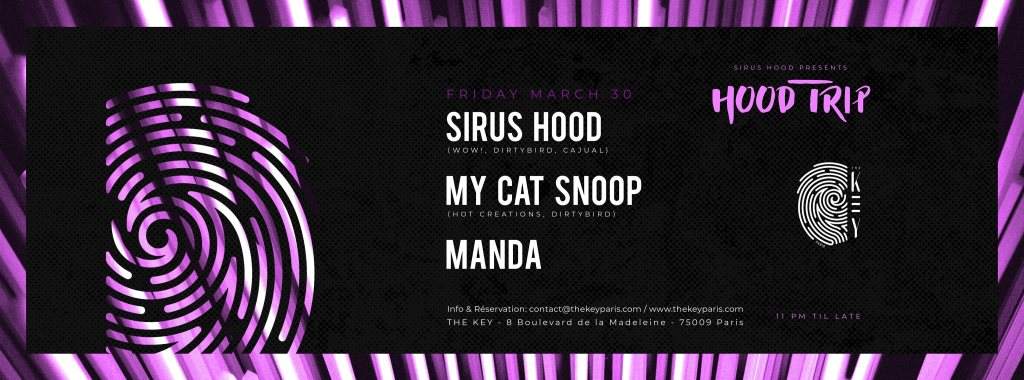 The Key - Sirus Hood, My Cat Snoop, Manda - Página frontal