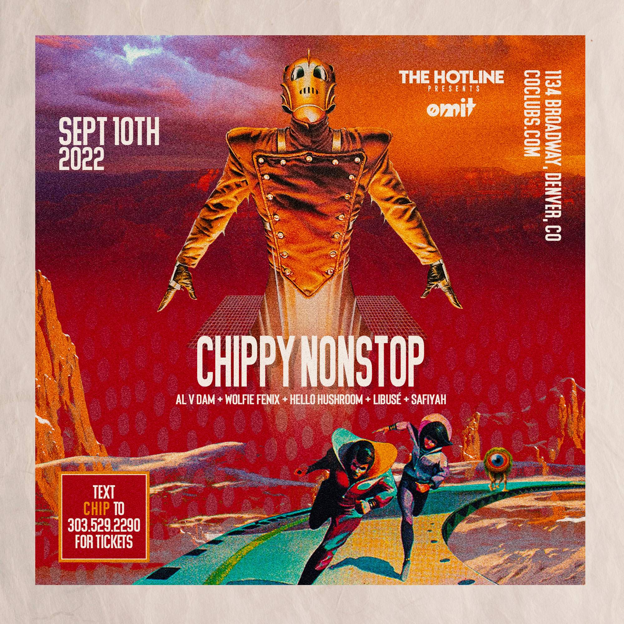 Chippy Nonstop at 1134, Denver