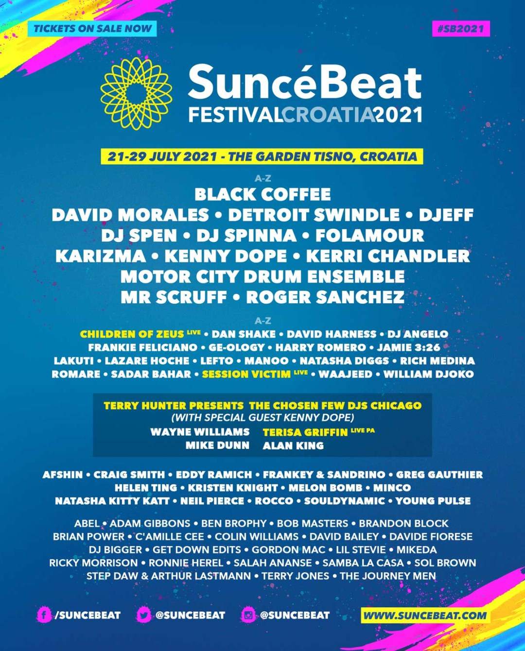 Suncébeat Festival - フライヤー表