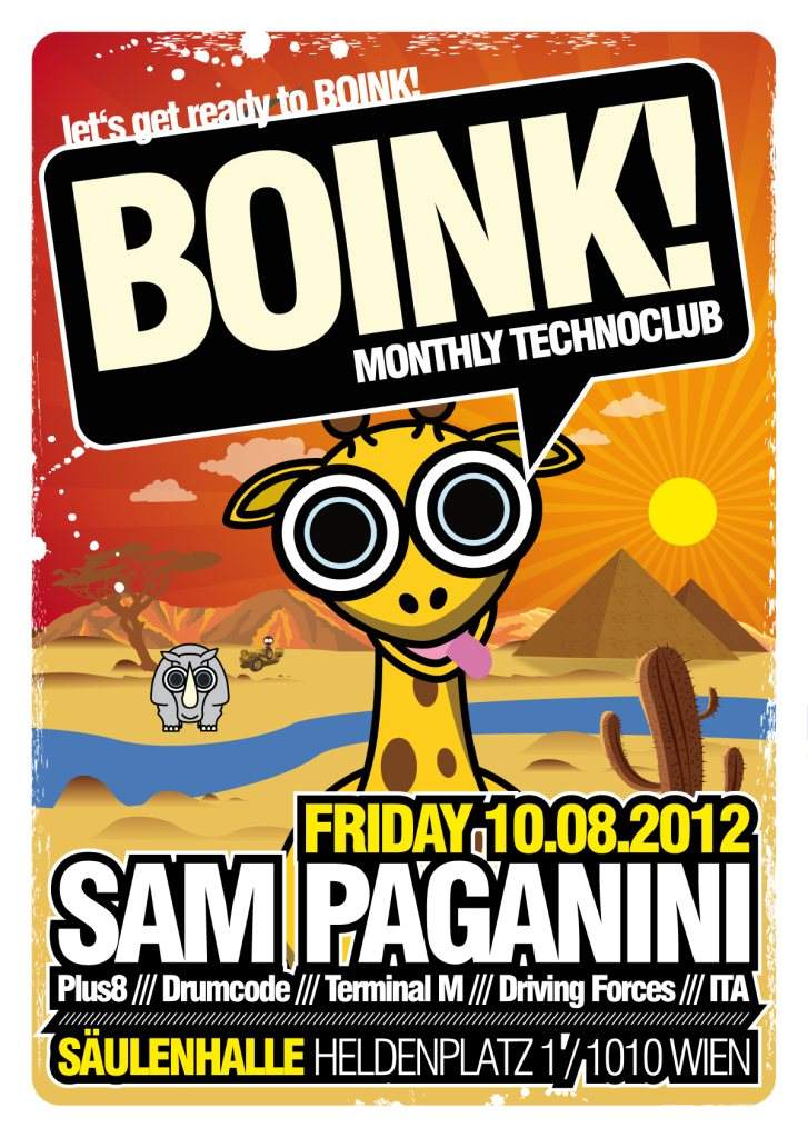 BOINK! with SAM Paganini - Página frontal