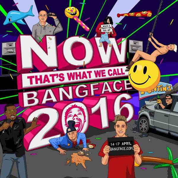 Bangface Weekender 2016 - フライヤー裏
