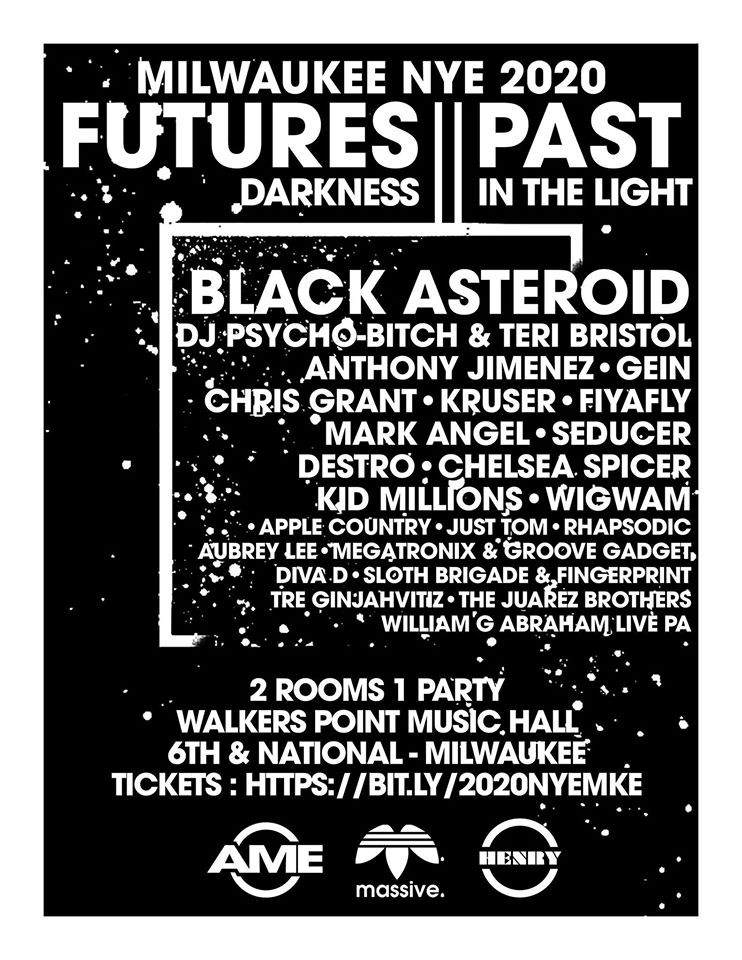 Futures Past - Darkness in the Light: NYE 2020 MKE - Página frontal