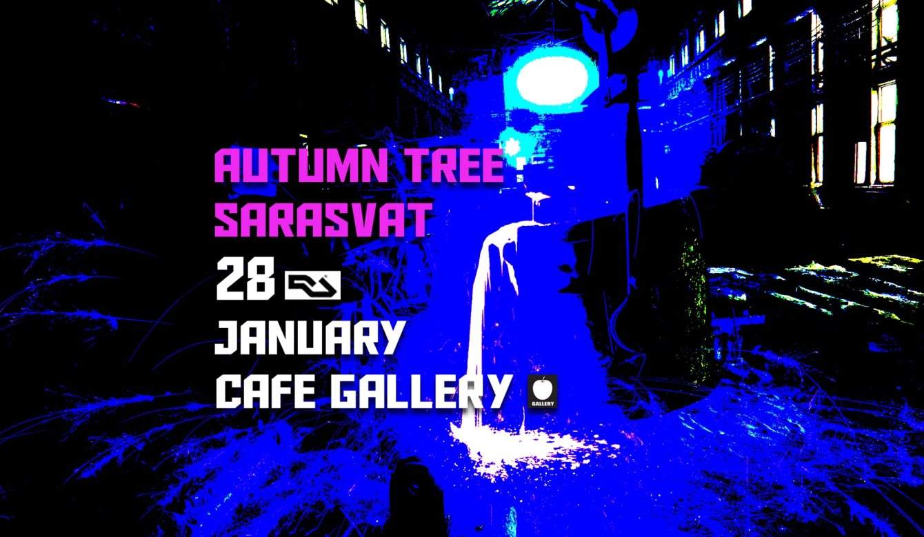 Cafe-Gallery:Autumn Tree•sarasvat - フライヤー表