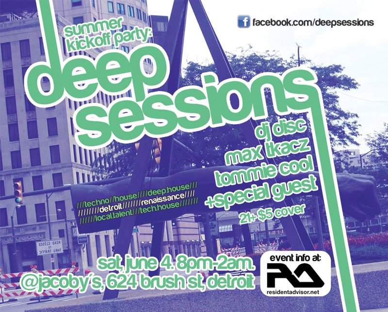 Deep Sessions Summer Kickoff Party - フライヤー表