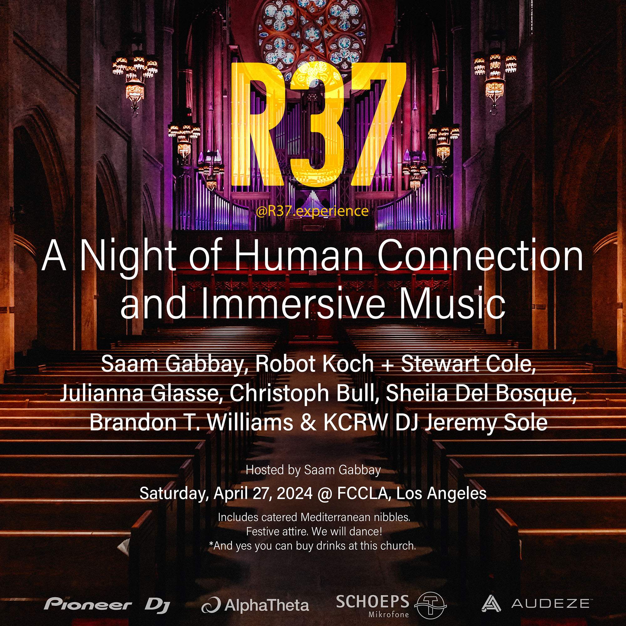 R37: A Night of Human Connection and Immersive Music - フライヤー表