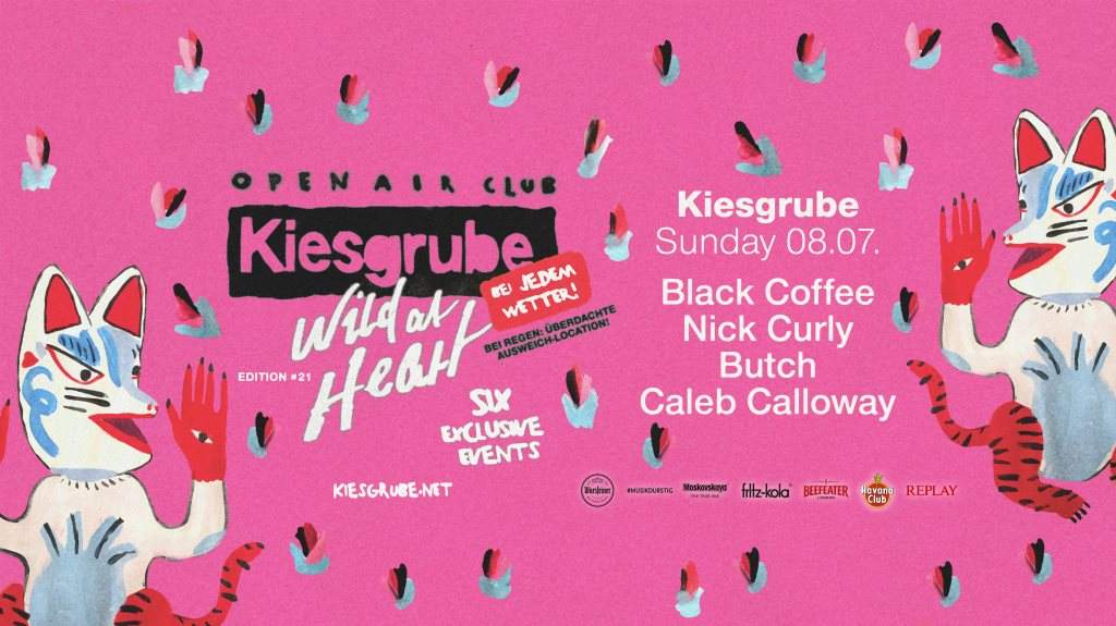 Kiesgrube Open Air - with Black Coffee, Nick Curly, Butch, Caleb Calloway - Página frontal