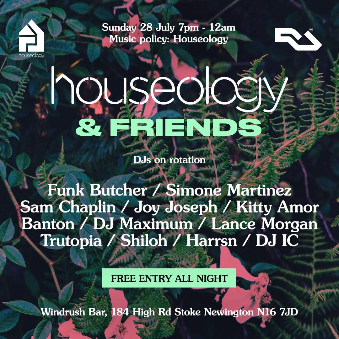 Houseology and Friends - フライヤー表