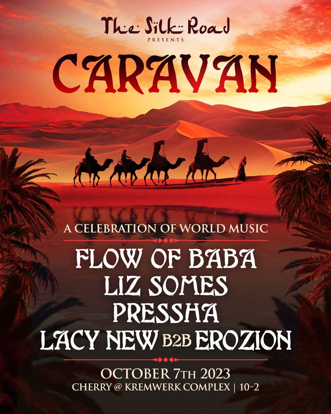 CARAVAN Ft. Flow of Baba, Liz Somes, Pressha, Lacynew B2B Erozion - Página frontal