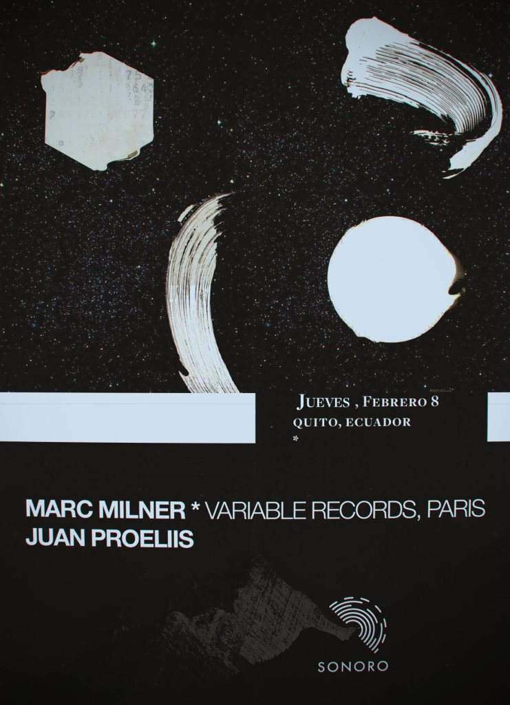 Sonoro Pres. Marc Milner, Juan Proeliis - Página frontal
