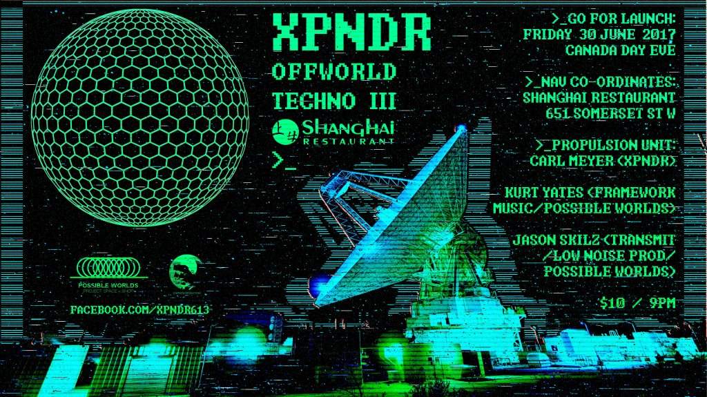 XPNDR Offworld Techno III - Página frontal