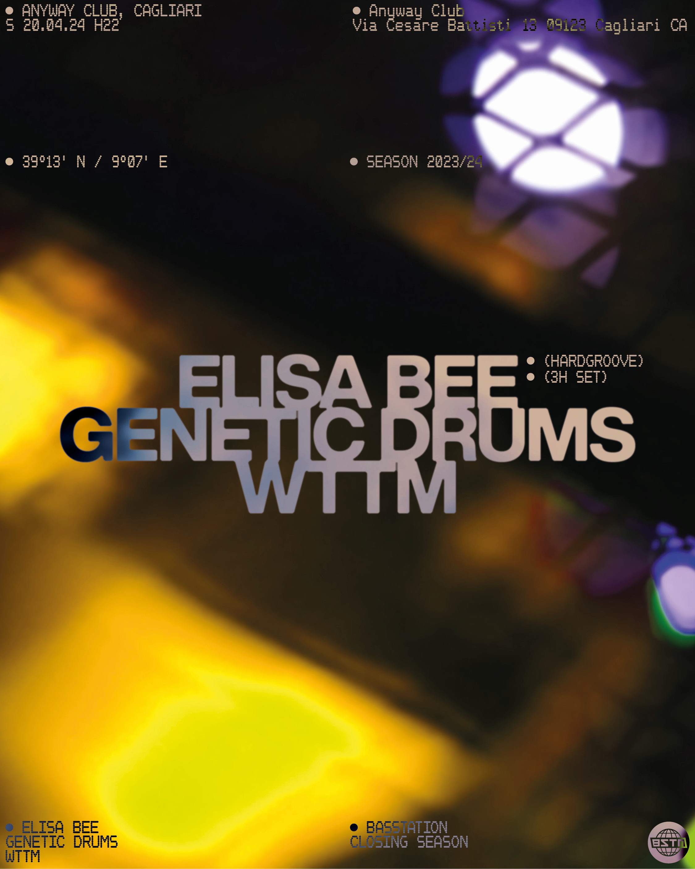 S 20.04 - Basstation with Elisa Bee - Anyway Club - Página frontal