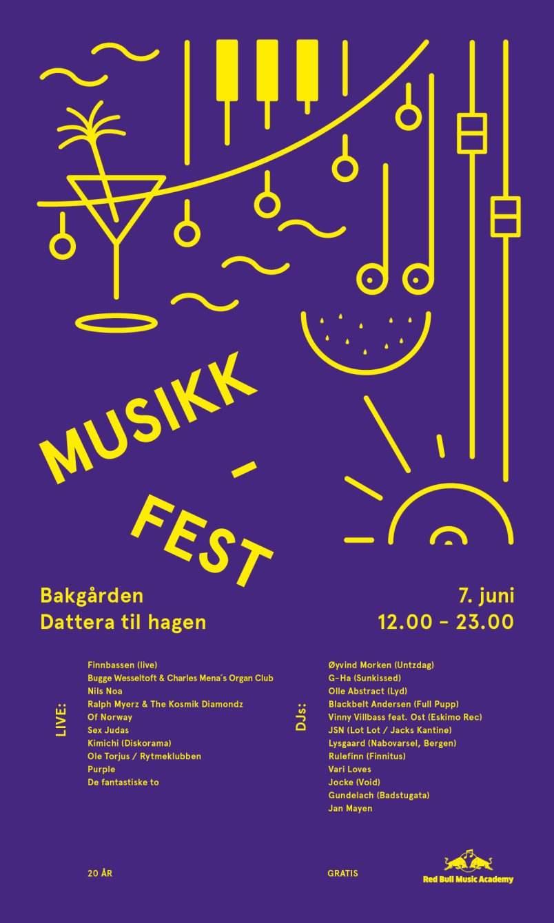 Musikkfest på Dattera til Hagen - フライヤー表