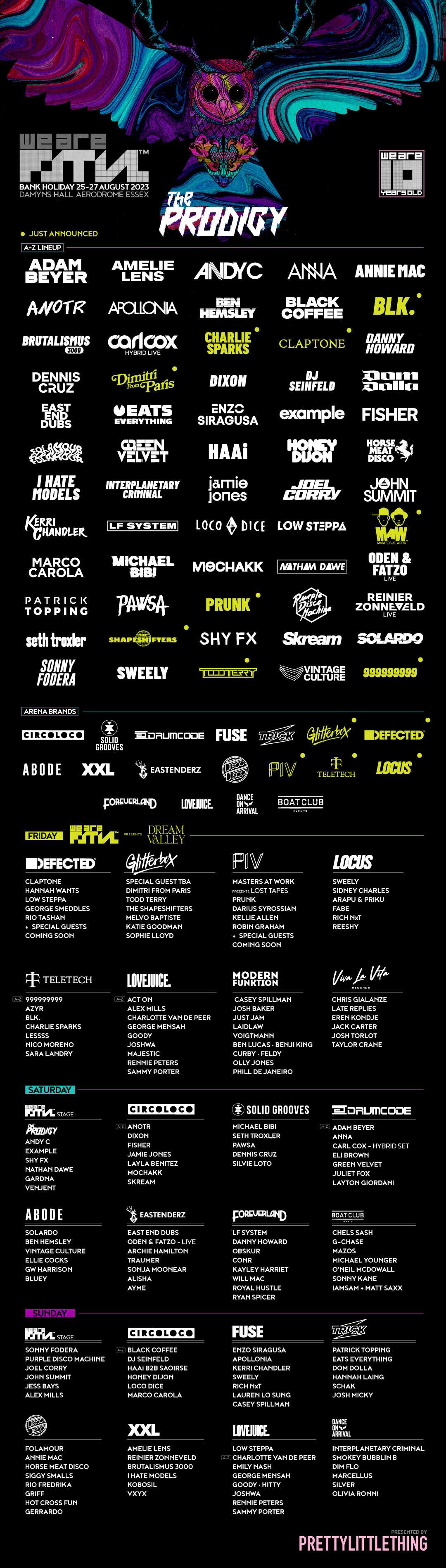 We are fstvl 2023 at damyns hall aerodrome london