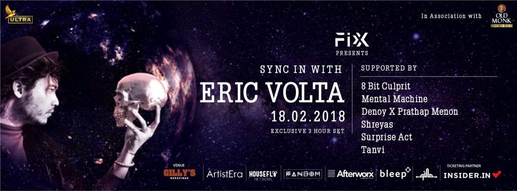 Sync in with Eric Volta + Bangalore's Finest - フライヤー表