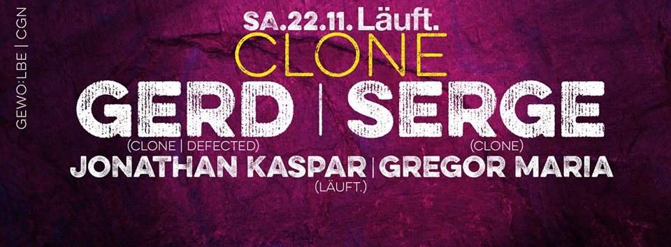 Läuft. mit Clone Labelnight Feat. Gerd & Serge - Página frontal