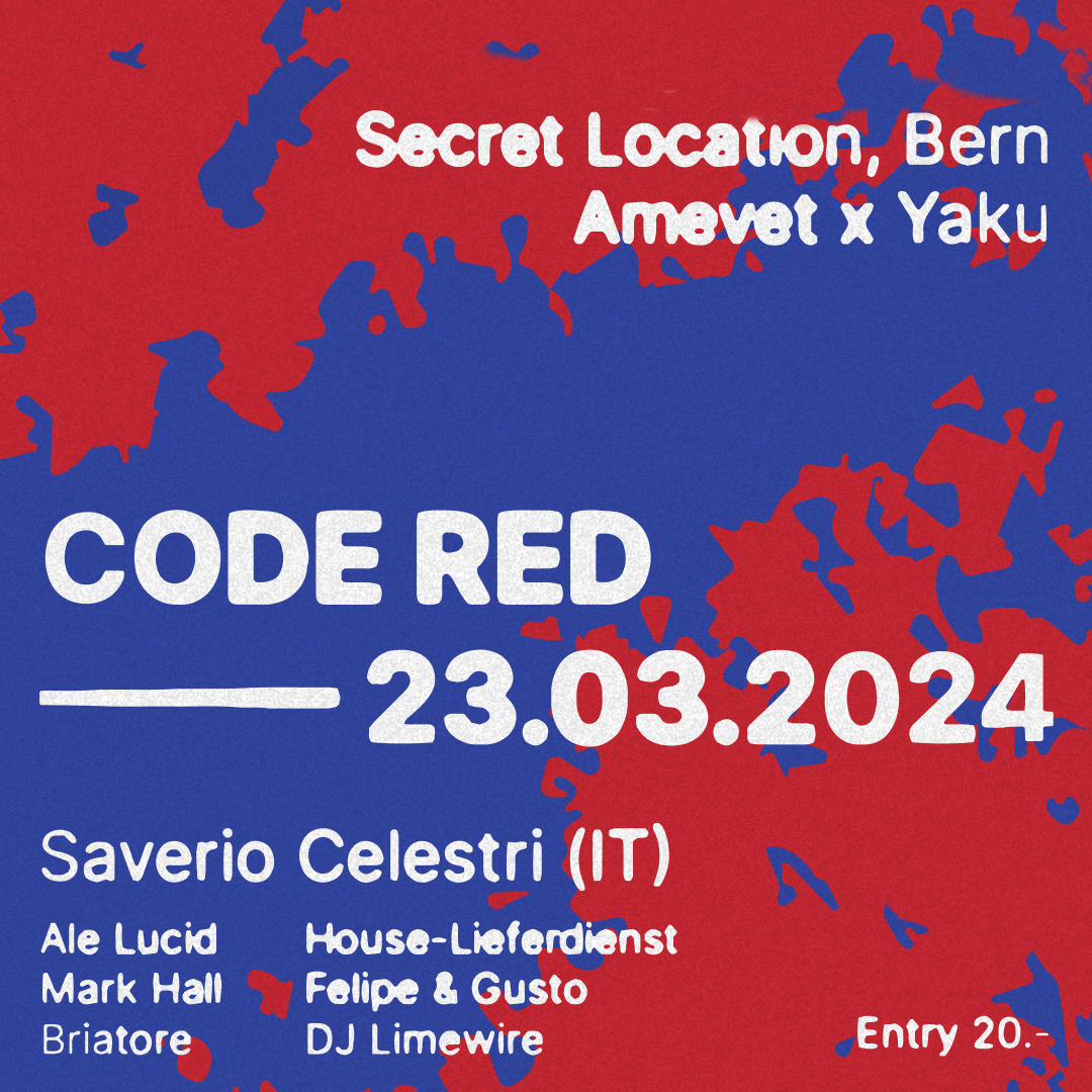 CODE RED / Amevet x Yaku - Day & Night - フライヤー裏