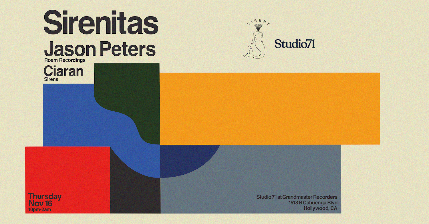 Sirenitas: Jason Peters, Ciaran - フライヤー表