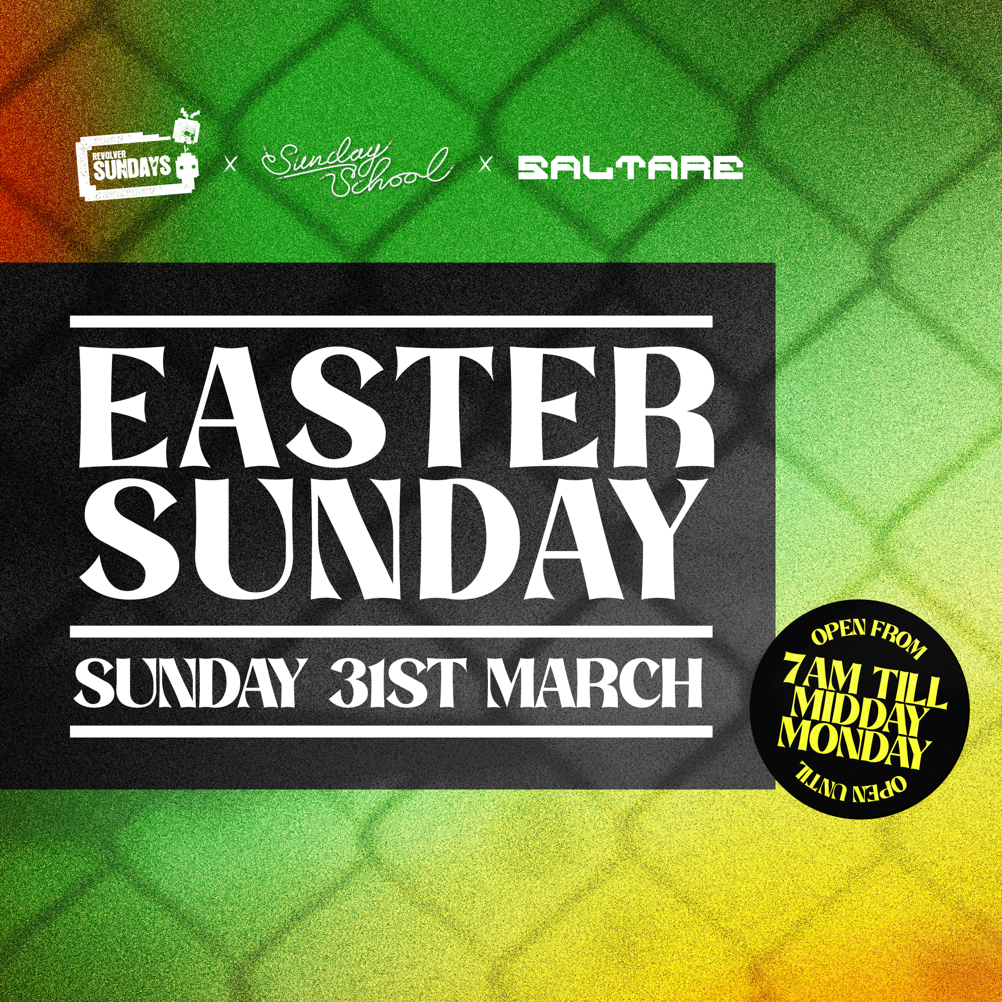 Easter Sunday — Sunday School, Saltare & Revolver Sundays - Página frontal