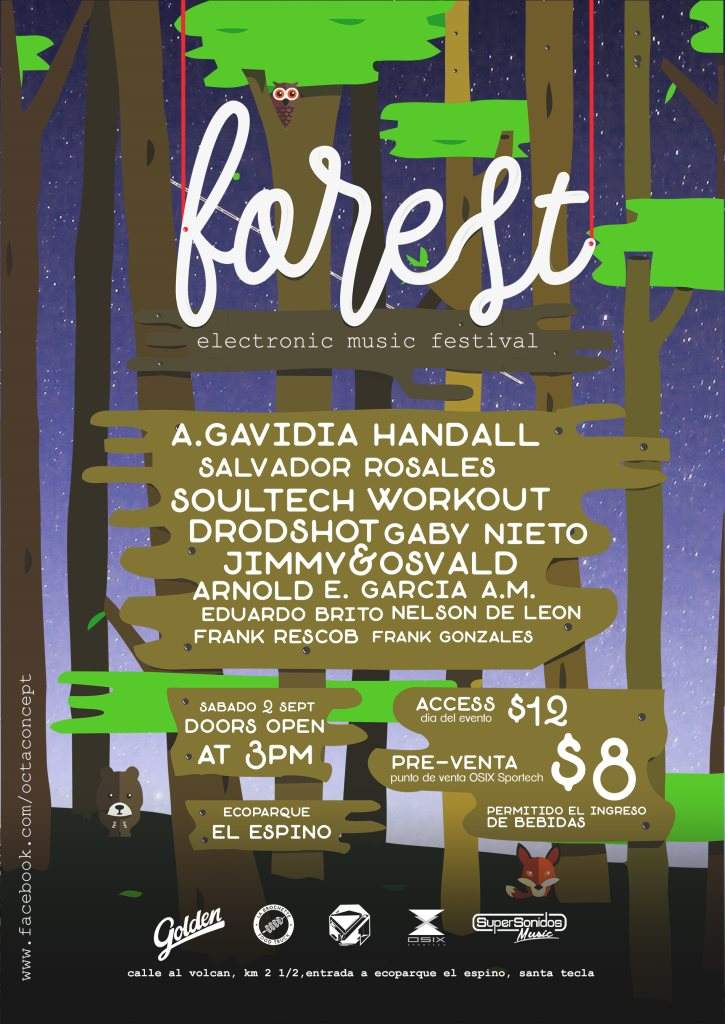 Forest - Electronic Music Festival - フライヤー表