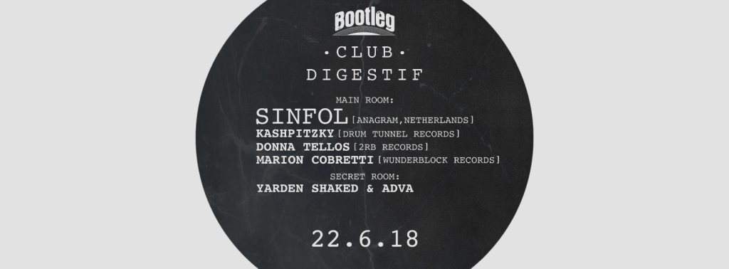 Bootleg Proudly presents: Sinfol - フライヤー表