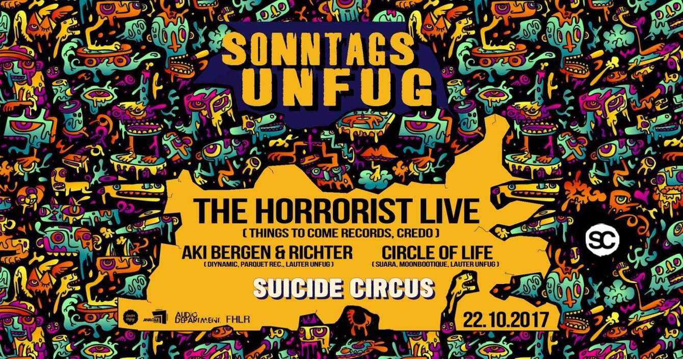 Sonntags Unfug im suicide circus - Página frontal
