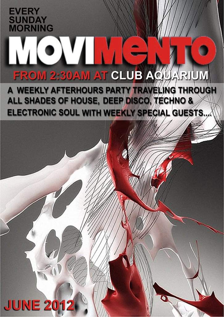 Movimento Afterhours w: Lazersonic & ZAK Frost (Adventures in Stereo) - フライヤー表