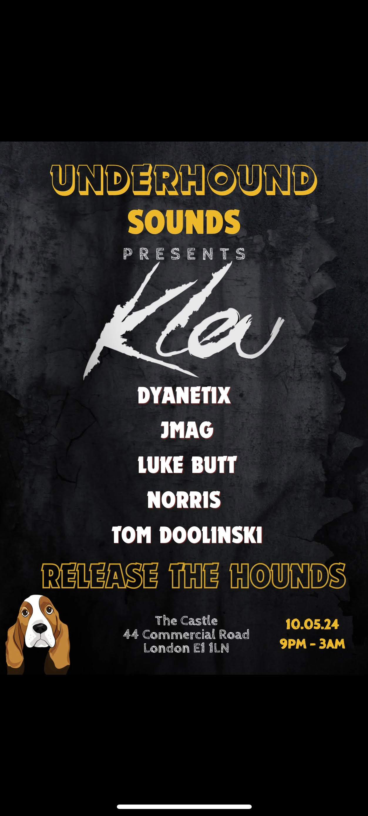 RELEASE THE HOUNDS - フライヤー表